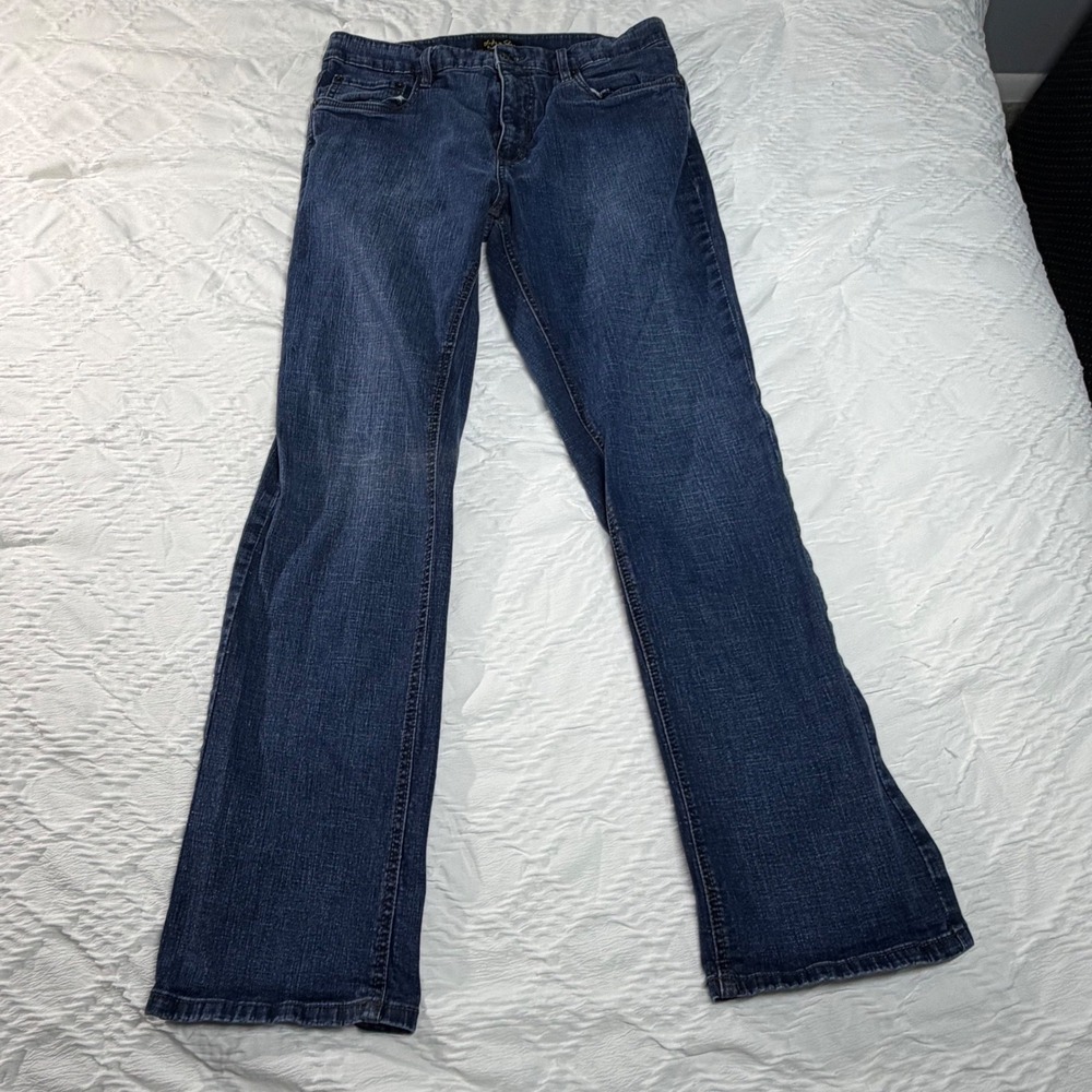 Urban Star Men's Relaxed Fit Straight Leg Jeans Dark Wash Blue 34x32 Stretch